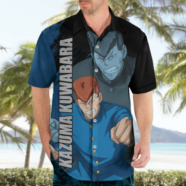 Kazuma Kuwabara Hawaiian Shirt YuYu Hakusho 3.jpg