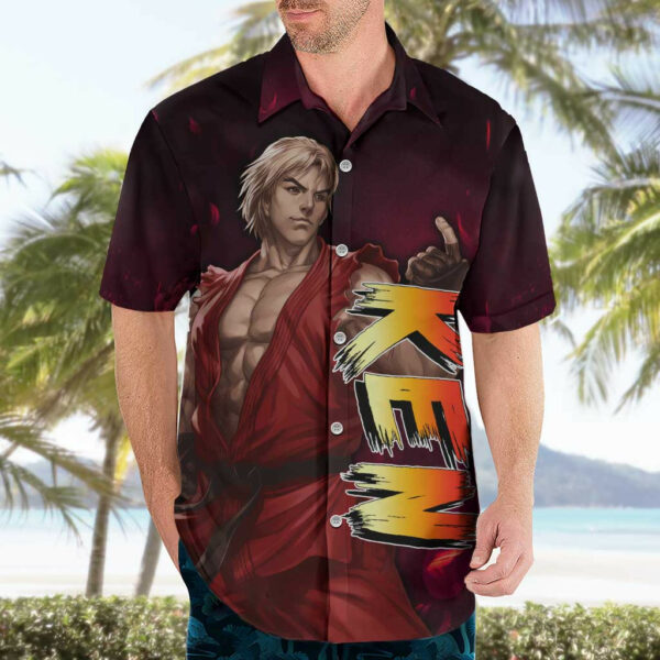 Ken Street Fighter Hawaiian Shirt Anime 3.jpg