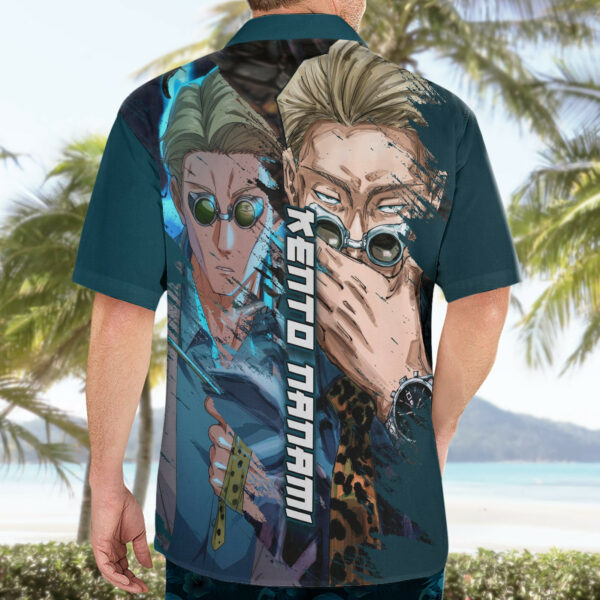 Kento Nanami JJK Anime Hawaiian Shirt Black Flash TS07 4.jpg