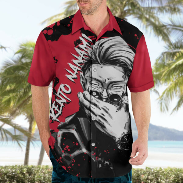 Kento Nanami Jujutsu Kaisen Hawaiian Shirt Manga Style Art 3.jpg