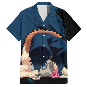 Kimetsu Inosuke Hawaiian Shirt Demon Slayer 1.jpg