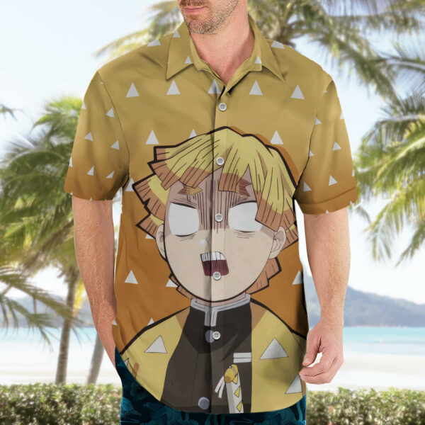 Kimetsu Zenitsu Hawaiian Shirt Demon Slayer Anime Funny 3.jpg