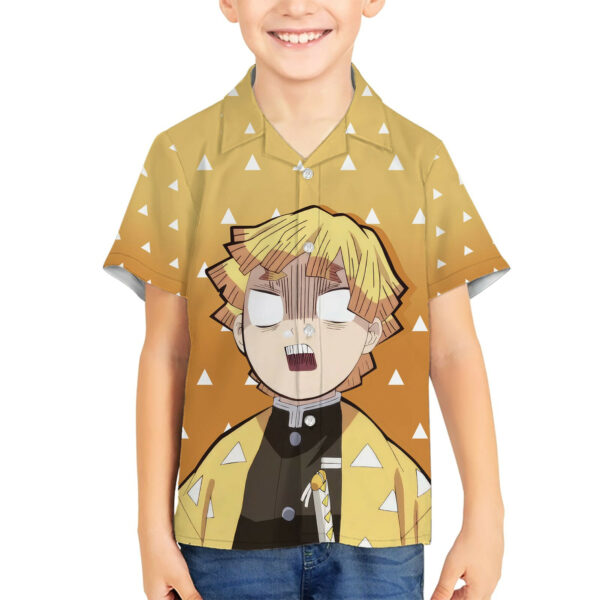 Kimetsu Zenitsu Hawaiian Shirt Demon Slayer Anime Funny 5.jpg