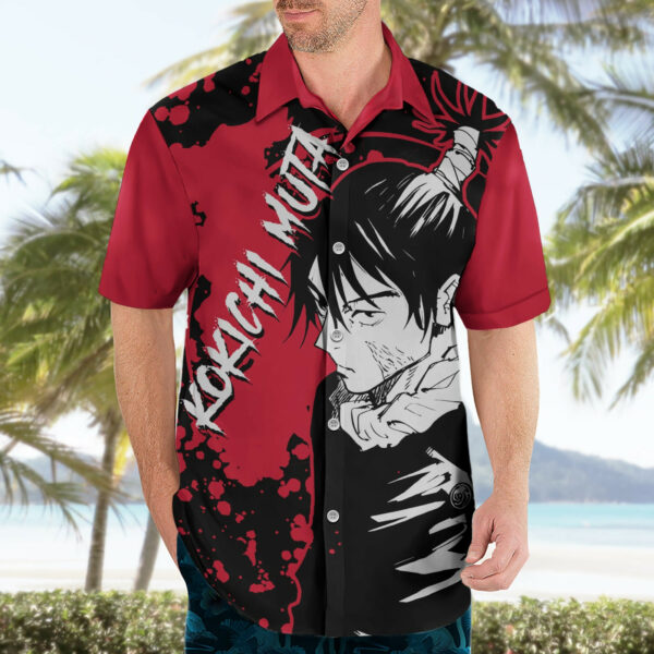 Kokichi Muta Jujutsu Kaisen Hawaiian Shirt Manga Style Art 3.jpg