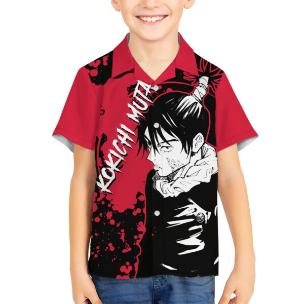 Kokichi Muta Jujutsu Kaisen Hawaiian Shirt Manga Style Art 5.jpg