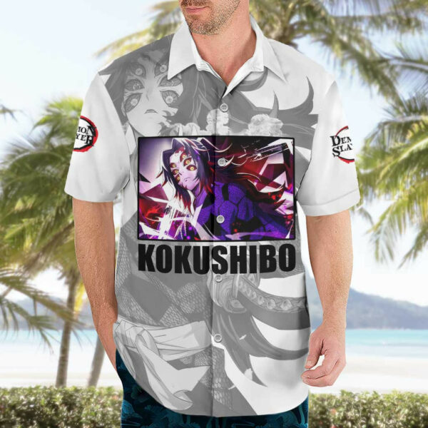Kokushibo Kimesu No Yaiba Hawaiian Shirt Japan Anime 3.jpg