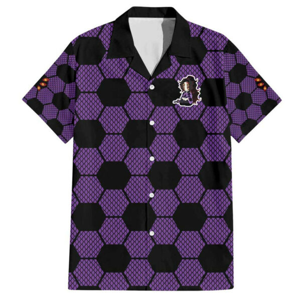Kokushibo Mix Uniform Demon Slayer Hawaiian Shirt Anime 1.jpg