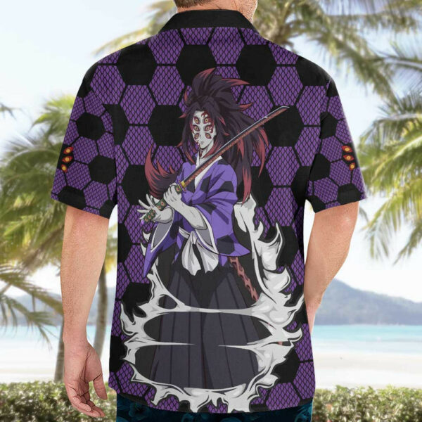 Kokushibo Mix Uniform Demon Slayer Hawaiian Shirt Anime 4.jpg