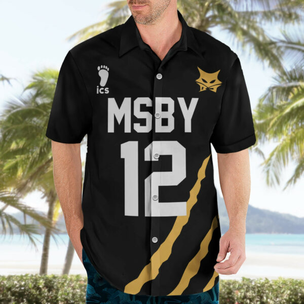 Kotaro Bokuto Number 12 MSBY Anime Hawaiian Shirt 3.jpg