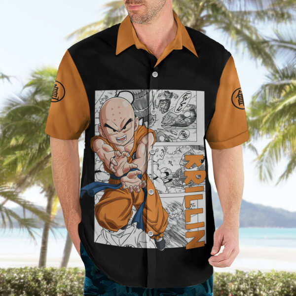 Krillin Anime Manga Hawaiian Shirt 3.jpg