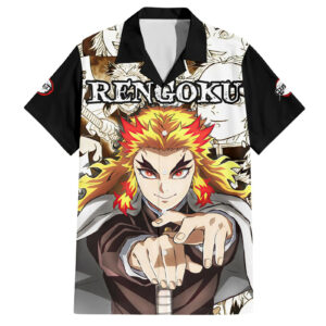 Kyojuro Rengoku Demon Slayer Hawaiian Shirt Anime Mix Manga 1.jpg
