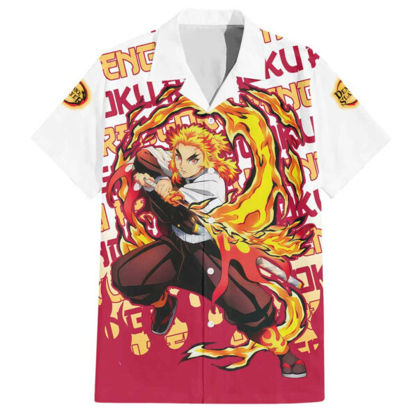 Kyojuro Rengoku Demon Slayer Hawaiian Shirt Anime Mix Pattern 1.jpg
