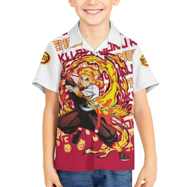 Kyojuro Rengoku Demon Slayer Hawaiian Shirt Anime Mix Pattern 5.jpg