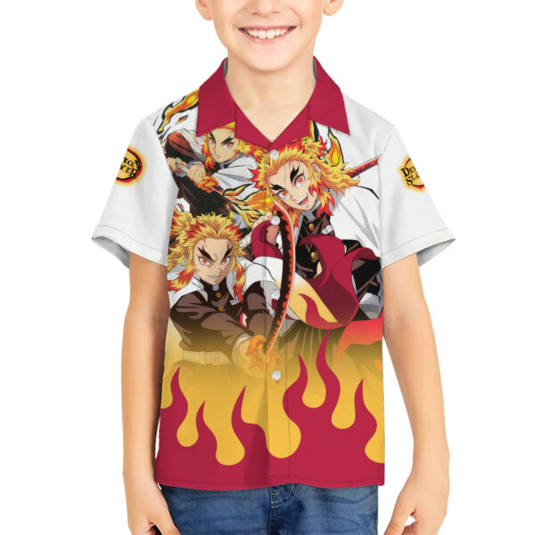 Kyojuro Rengoku Flame Hashira Anime Hawaiian Shirt 5.jpg