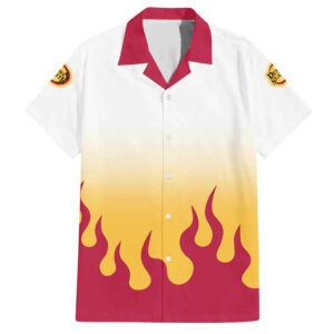 Kyojuro Rengoku Haori Demon Slayer Hawaiian Shirt Anime 1.jpg