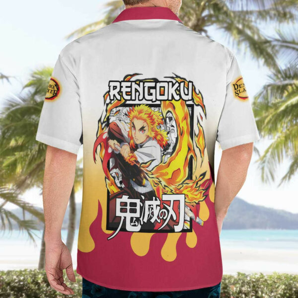 Kyojuro Rengoku Haori Demon Slayer Hawaiian Shirt Anime 4.jpg