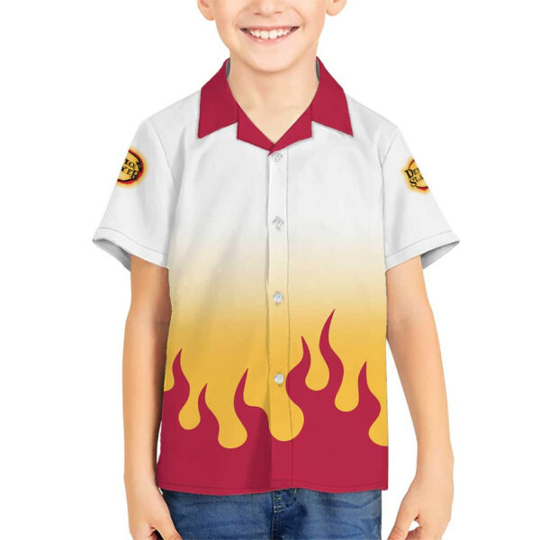 Kyojuro Rengoku Haori Demon Slayer Hawaiian Shirt Anime 5.jpg