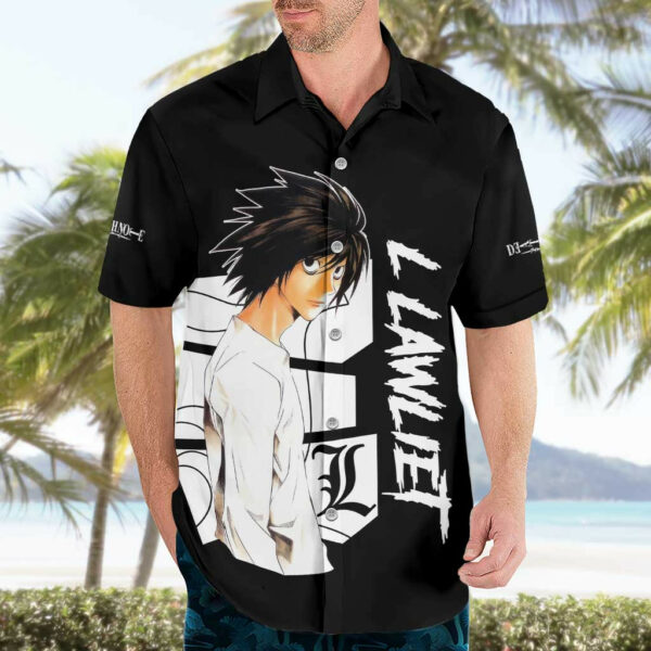 L Lawliet Death Note Hawaiian Shirt Anime 3.jpg