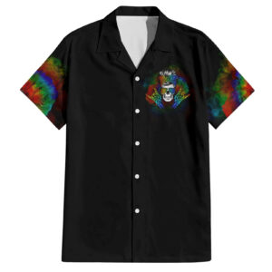 LGBT Rockin The Rainbow Life Skull Hawaiian Shirt 1.jpg