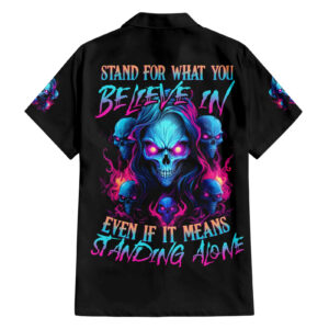 Lady Skull Hawaiian Shirt Stand For What You Believe In Even If It Means Standing Alone 1.jpg