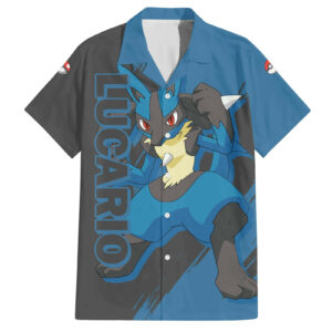 Lucario Anime Pokemon Hawaiian Shirt 1.jpg