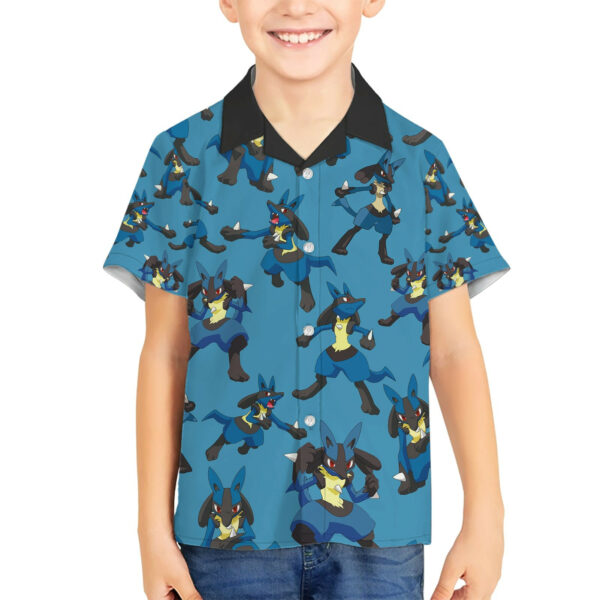 Lucario Pattern Style Hawaiian Shirt 5.jpg