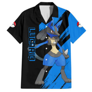 Lucario mix Mega Evolved Hawaiian Shirt 1.jpg