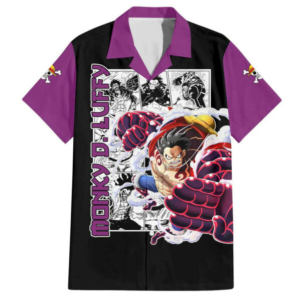 Luffy Gear 4 One Piece Hawaiian Shirt Anime Mix Manga 1.jpg