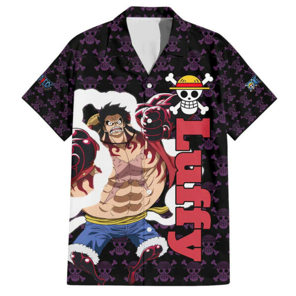 Luffy Gear 4 One Piece Hawaiian Shirt Anime Pattern Mix 1.jpg