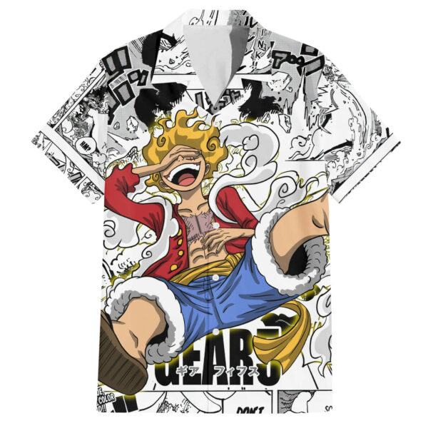 Luffy Gear 5 Awakening One Piece Anime Mixed Manga Hawaiian Shirt 1.jpg