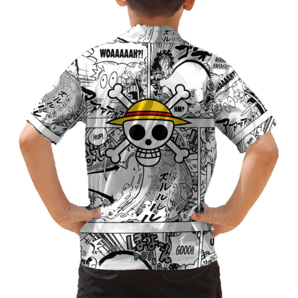 Luffy Gear 5 Awakening One Piece Anime Mixed Manga Hawaiian Shirt 6.jpg