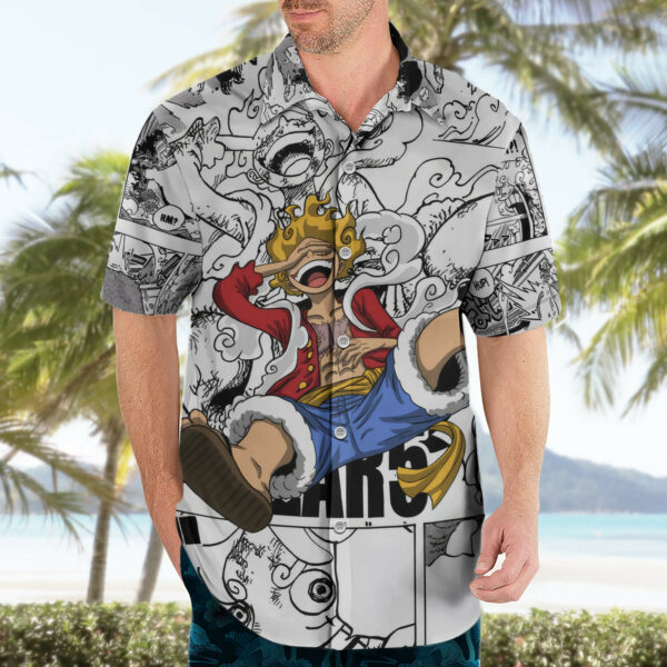 Luffy Gear 5 Awakening One Piece Hawaiian Shirt Anime Mix Manga 3.jpg