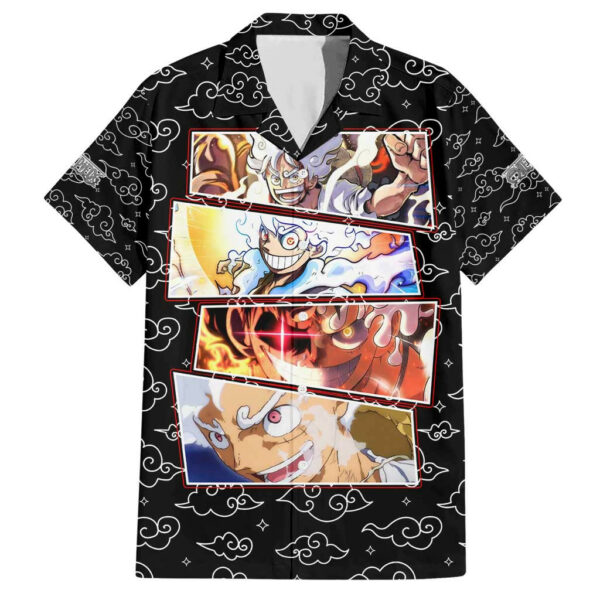 Luffy Gear 5th Nika White Hair One Piece Hawaiian Shirt Anime 1.jpg
