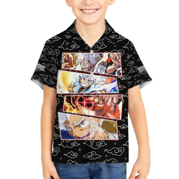 Luffy Gear 5th Nika White Hair One Piece Hawaiian Shirt Anime 5.jpg