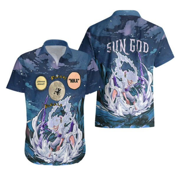 Luffy Gear Five Hawaiian Shirt Nika Moon Scene TS07 3.jpg