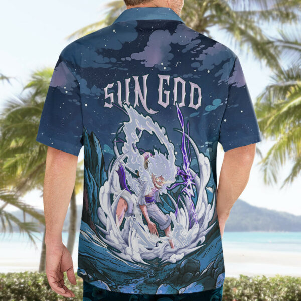 Luffy Gear Five Hawaiian Shirt Nika Moon Scene TS07 5.jpg