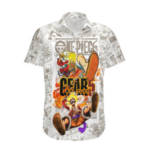 Luffy Gear Five Manga Panels Hawaiian Shirt TS07 1.jpg