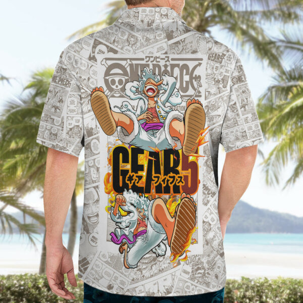 Luffy Gear Five Manga Panels Hawaiian Shirt TS07 5.jpg