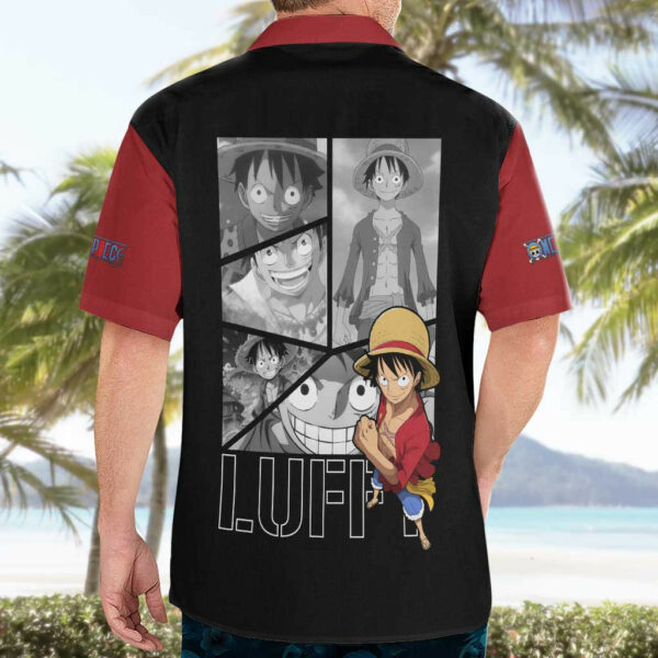 Luffy Mix Manga One Piece Hawaiian Shirt Anime Mix Manga 4.jpg