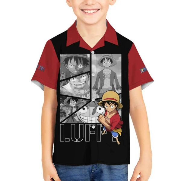 Luffy Mix Manga One Piece Hawaiian Shirt Anime Mix Manga 5.jpg