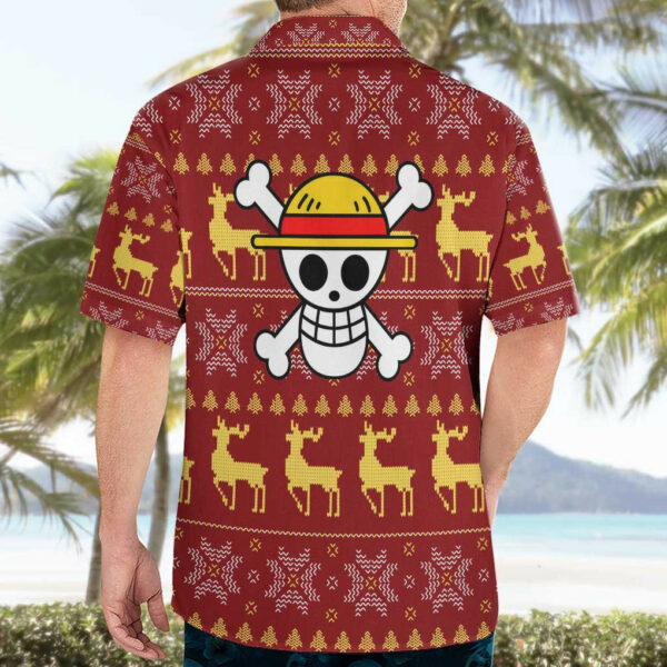 Luffy One Piece Hawaiian Shirt Anime Mix Christmas 4.jpg