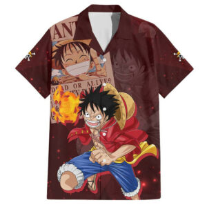 Luffy Straw Hat One Piece Hawaiian Shirt Anime 1.jpg