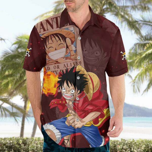 Luffy Straw Hat One Piece Hawaiian Shirt Anime 3.jpg