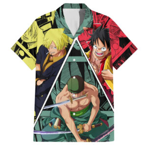 Luffy X Sanji X Zoro One Piece Hawaiian Shirt Anime 1.jpg