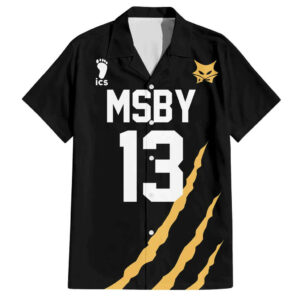 MSBY Atsumu Miya Number 13 Haikyu Hawaiian Shirt Anime Uniform 1.jpg