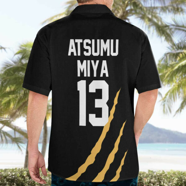MSBY Atsumu Miya Number 13 Haikyu Hawaiian Shirt Anime Uniform 4.jpg
