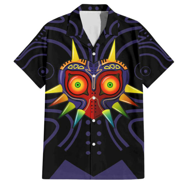 Majoras Mask Zelda Hawaiian Shirt Abtract 1.jpg