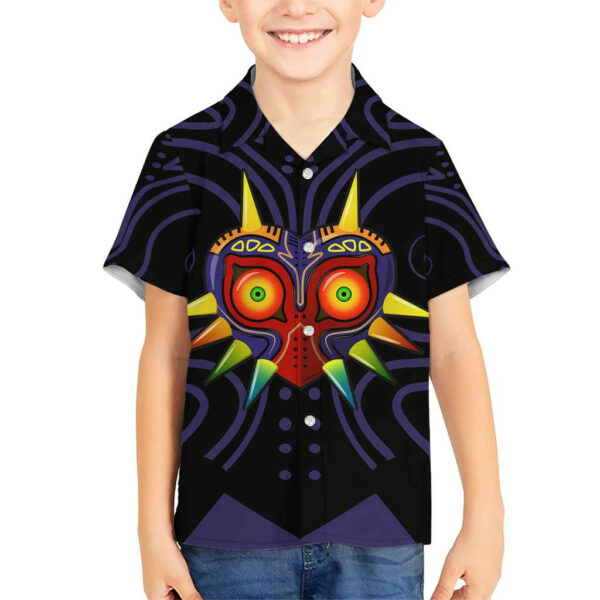 Majoras Mask Zelda Hawaiian Shirt Abtract 5.jpg