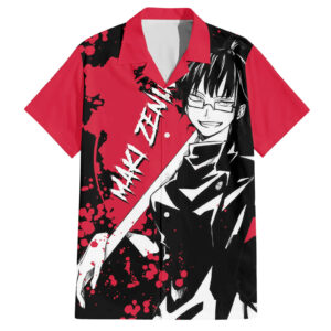 Maki Zenin Jujutsu Kaisen Hawaiian Shirt Manga Style Art 1.jpg