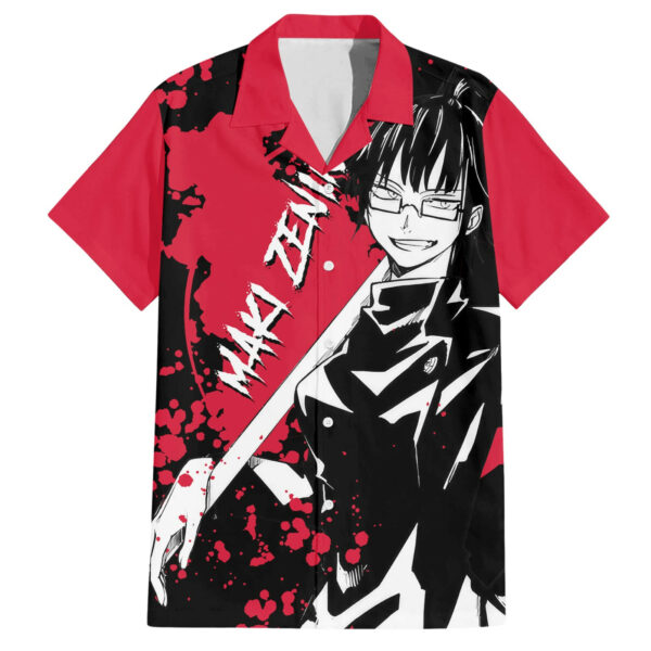 Maki Zenin Jujutsu Kaisen Hawaiian Shirt Manga Style Art 1.jpg